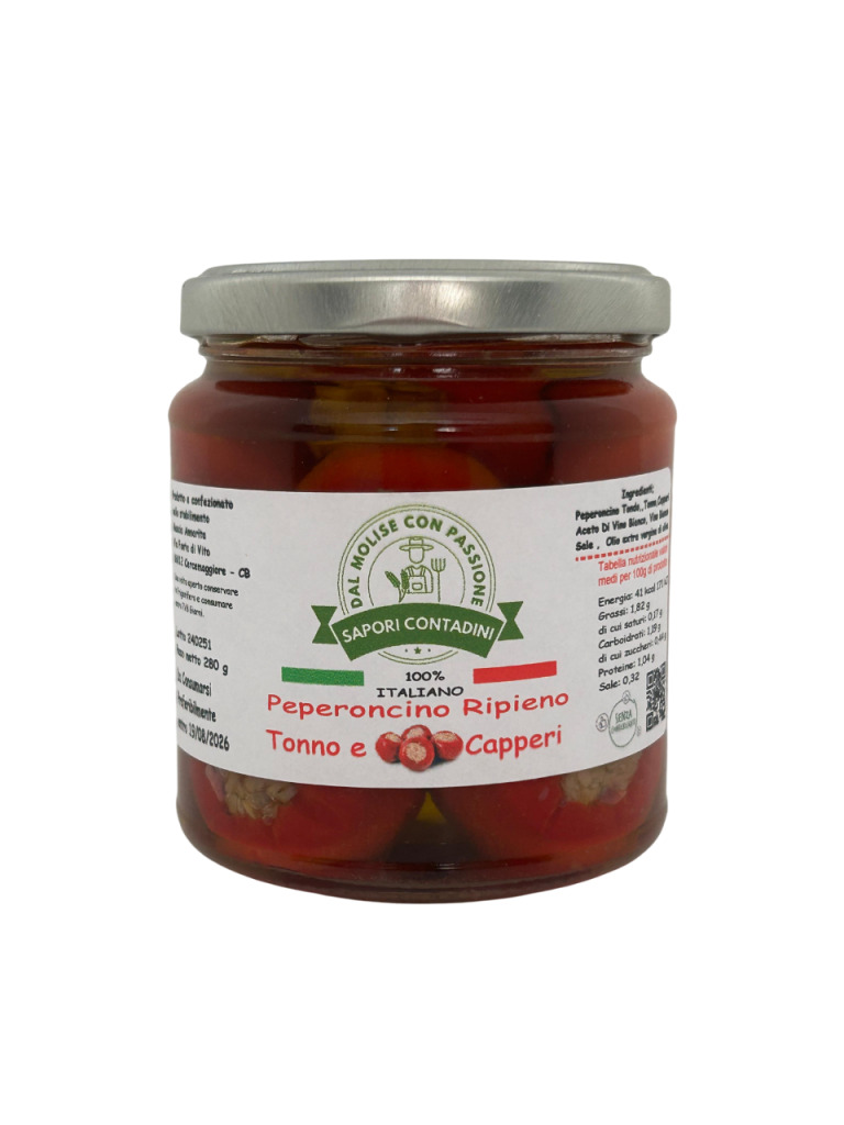 Peperoncino ripieno con Tonno e Capperi