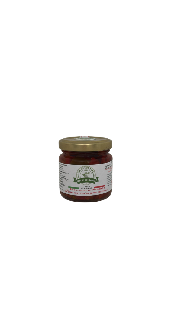 Peperoncino piccante in olio Extravergine di Oliva