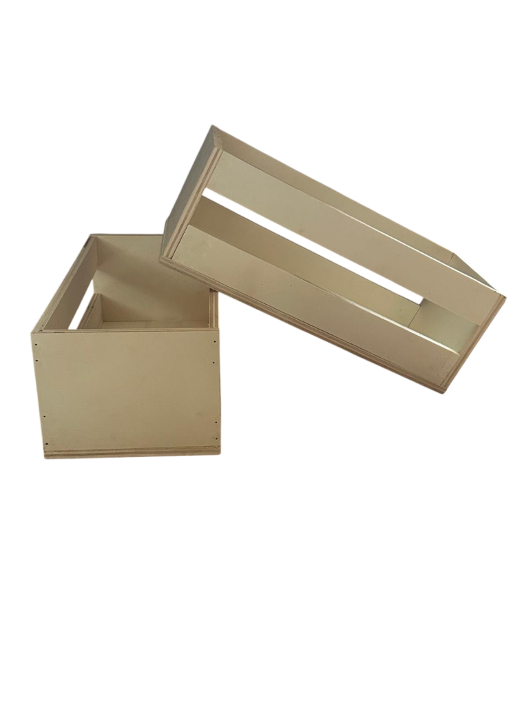 Cassetta in legno artigianale cm 38x18x14